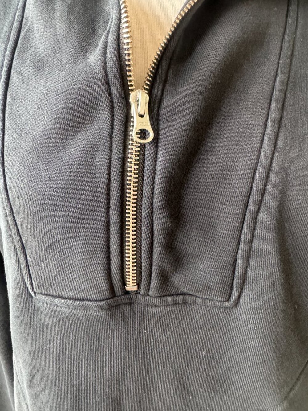 Everlane The Track Half Zip Pullover Black M Med - Picture 9 of 14